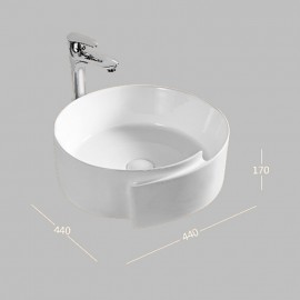 Round poser tank 43 cm - Ceramics - Ushuaia 2