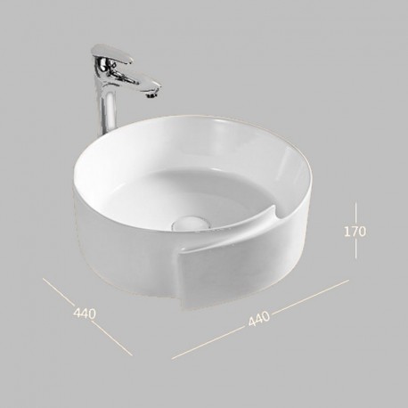 Tanque de posesor redondo 43 cm - Cerámica - Ushuaia