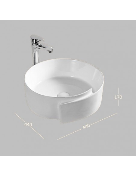 Tanque de posesor redondo 43 cm - Cerámica - Ushuaia