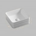 Lavabo da appoggio quadrato 39 cm Design - Ceramica - Carena