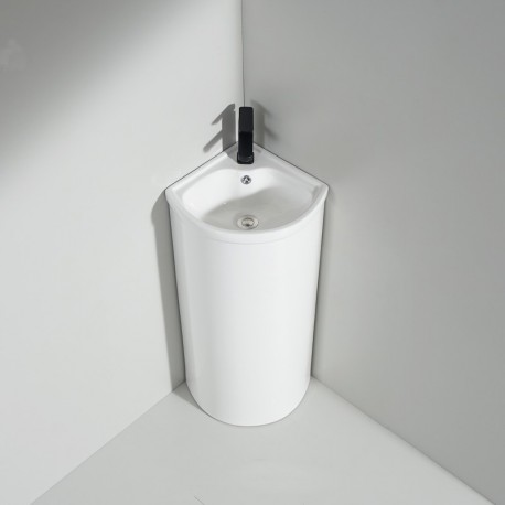 Washbasin Totem Angle 45x85 cm - Ceramics - Laos