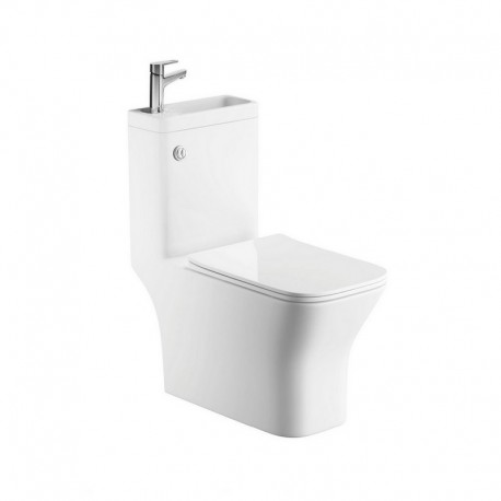 WC con lavaggio a mano integrato 37x72 cm - Ceramica - Minorca