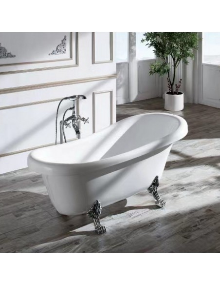Bagno Ilot Ovale - Bianco acrilico -170x78 cm - Diva