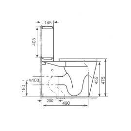 PMR WC a Poser 38 x 64 cm - Ceramiche - Design 2
