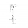 Toilet support building Universal special Angle with Plate - 30x100 cm- Renov