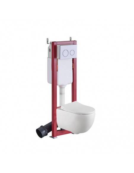 Universal WC-Träger Spezialwinkel mit Platte - 30x100 cm - Renov