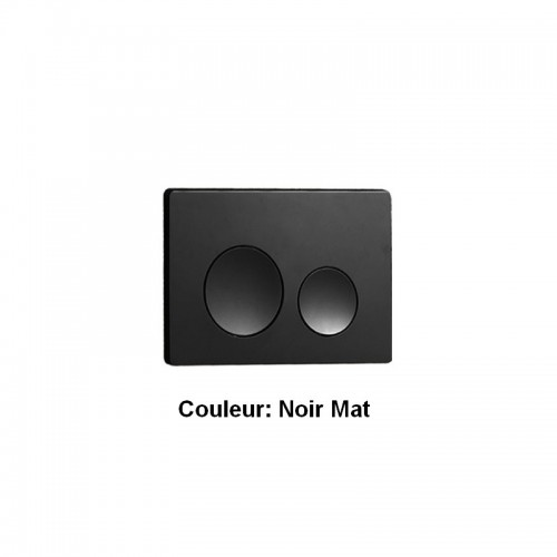 Black Round Double Trigger Plate Mat - Space