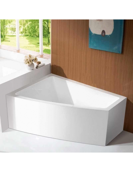 Vasca da bagno Kingston Acrylic Asimmetrica Angolo Sinistro 160x120 cm