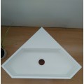 OPTIM hängende Handwäsche - Solid Surface - White Mat - Handtuchhalter - 35 x 35 cm