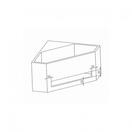 Lave Main d'angle OPTIM' suspendu - Solid Surface - Blanc Mat - Porte serviette - 35 x 35 cm  | Rue du Bain