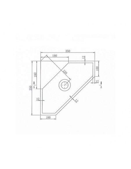 OPTIM hängende Handwäsche - Solid Surface - White Mat - Handtuchhalter - 35 x 35 cm