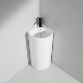 Lavabo angolare Totem 45x85 cm - Ceramica - Laos