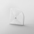 Shower Receiver 80x80 Round Quarter - White Composite - Nazca