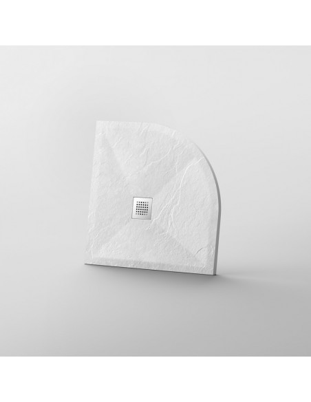 Receveur de Douche 90x90 Quart de Rond - Composite Blanc - Nazca