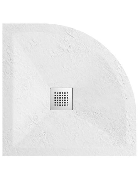 Receveur de Douche 90x90 Quart de Rond - Composite Blanc - Nazca