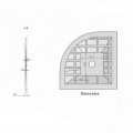 Ricevitore doccia 80x80 Quartiere Rotondo - Crema Composita - Nazca