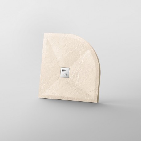 Ricevitore doccia 80x80 Quartiere Rotondo - Crema Composita - Nazca