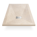 Ricevitore doccia 100x80 rettangolo - Crema composito - Nazca
