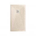 Shower Receiver 100x80 Rectangle - Composite Cream - Nazca