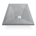 Ricevitore doccia 100x80 Rettifica - Grigio composito - Nazca