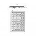Shower Receiver 120x80 Rectangle - Composite White - Nazca