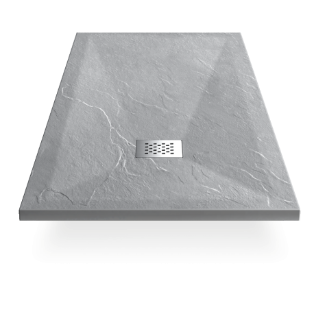 Receptor de ducha 120x80 Rectángulo - Gris compuesto - Nazca