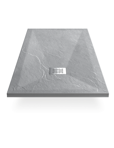 Receptor de ducha 120x80 Rectángulo - Gris compuesto - Nazca