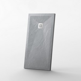 Shower Receiver 120x80 Rectangle - Composite Grey - Nazca 2