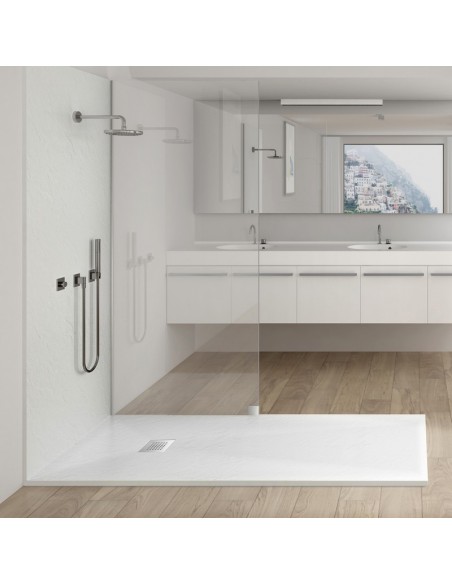 Shower Receiver 140x90 Rectangle - Composite White - Nazca