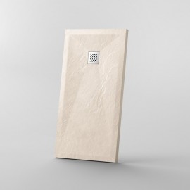 Receptor de ducha 140x90 Rectángulo - Crema compuesta - Nazca 2