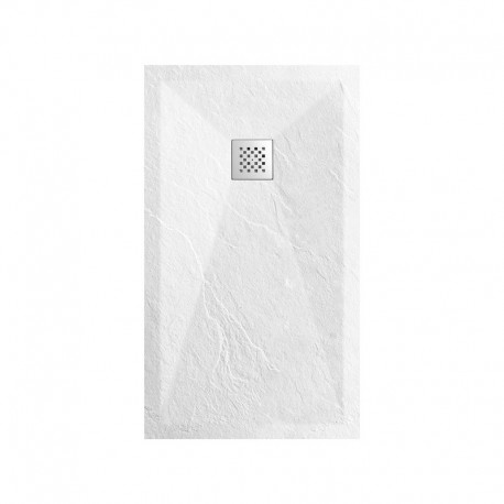 Receptor de ducha 160x90 Rectángulo - Blanco compuesto - Nazca