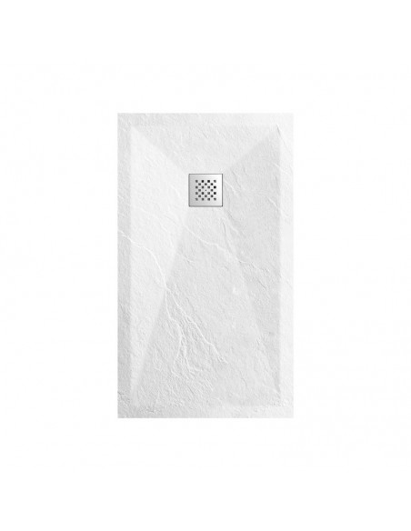 Receptor de ducha 160x90 Rectángulo - Blanco compuesto - Nazca