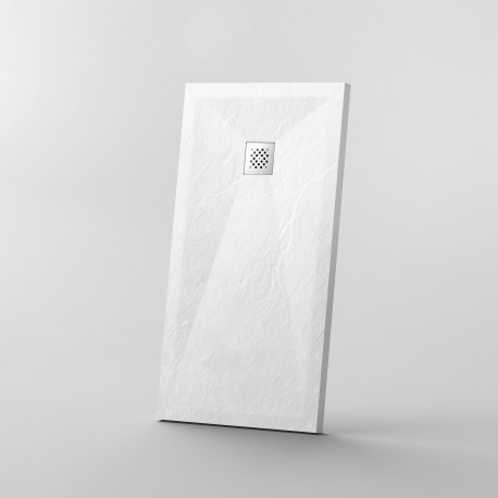 Receptor de ducha 160x90 Rectángulo - Blanco compuesto - Nazca