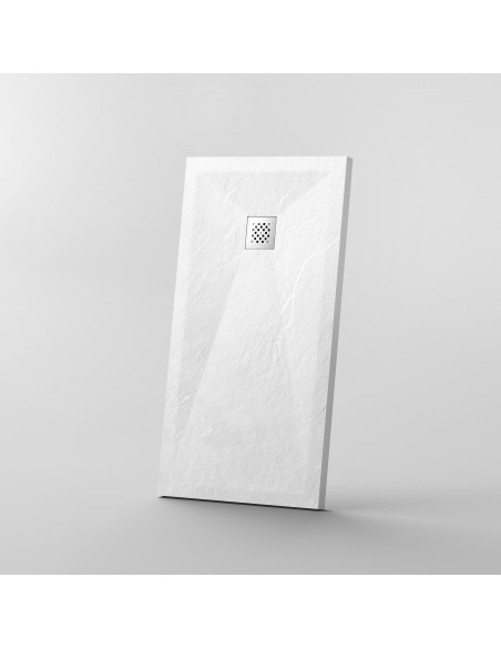 Receptor de ducha 160x90 Rectángulo - Blanco compuesto - Nazca