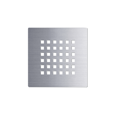 Stainless steel grill shower receiver Rue du Bain