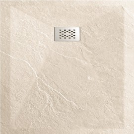 Ricevitore doccia 80x80 Square - Crema compositi - Nazca 2