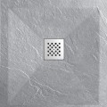 Dusche Empfänger 80x80 Quadrat - Composite Grey - Nazca