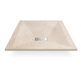 Shower Tray 90x90 Square - Cream Composite - Nazca