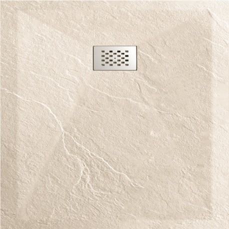Receveur de Douche 90x90 Carré - Composite Crème - Nazca