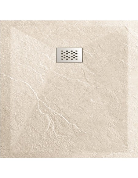 Receveur de Douche 90x90 Carré - Composite Crème - Nazca