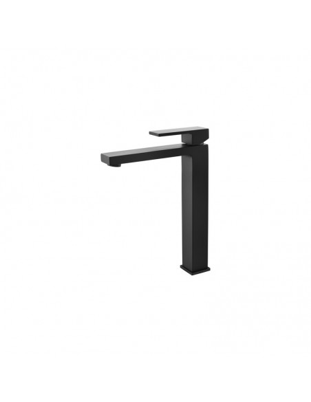 Raised square sink mixer faucet - Black Mat - Cube