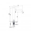 Circle High Basin Mixer Tap - Chrome