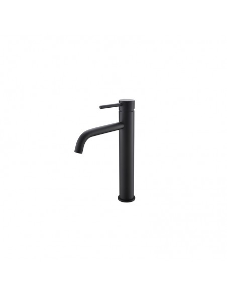 Rubinetto miscelatore lavandino elevato - Tappetino nero - Cerchio