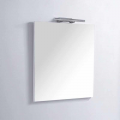 60 cm white bathroom cabinet and mirror with LED – City