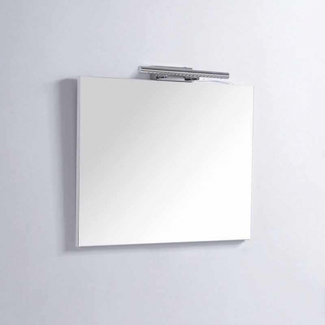 Mueble de baño 80 cm blanco y espejo con led - Ciudad