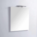 Armadio da bagno 60 cm rovere grigio con specchio a led – Scandinavo