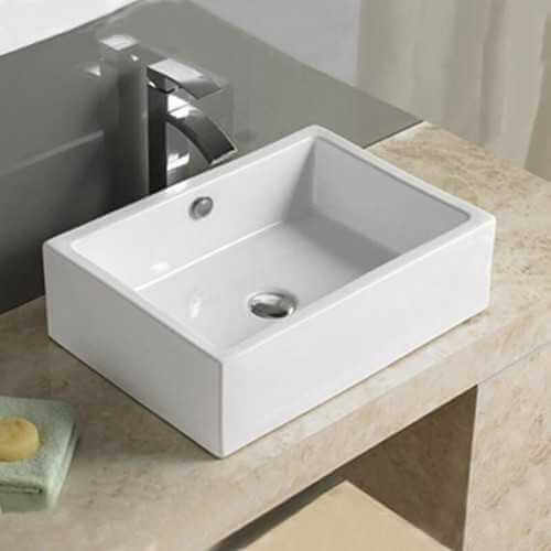 Línea de suelo de cerámica rectangular