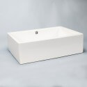 Vasque à poser rectangulaire céramique Line | Rue du Bain