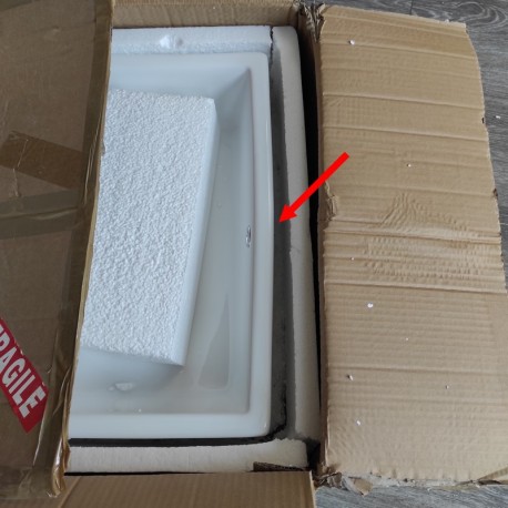 Vasque à Poser Rectangulaire - Céramique -...