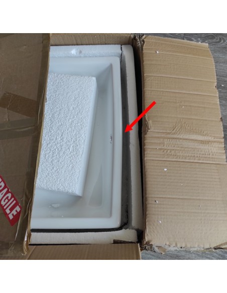 Vasque à Poser Rectangulaire - Céramique - 51x36 cm - Line -Outlet